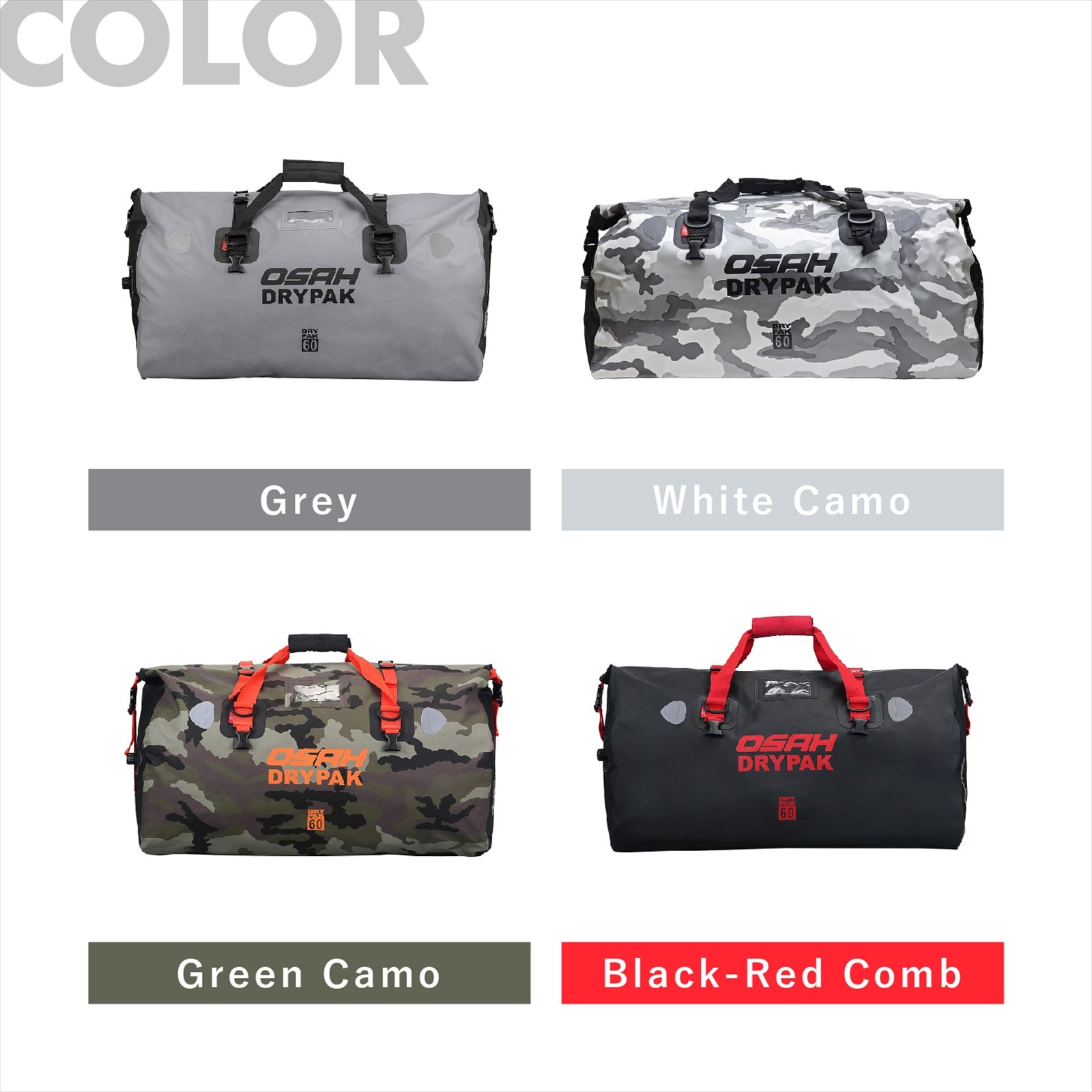 【正規品】 OSAH DRYPAK UNIVERSAL 60L DRIFT DUFFELBAG