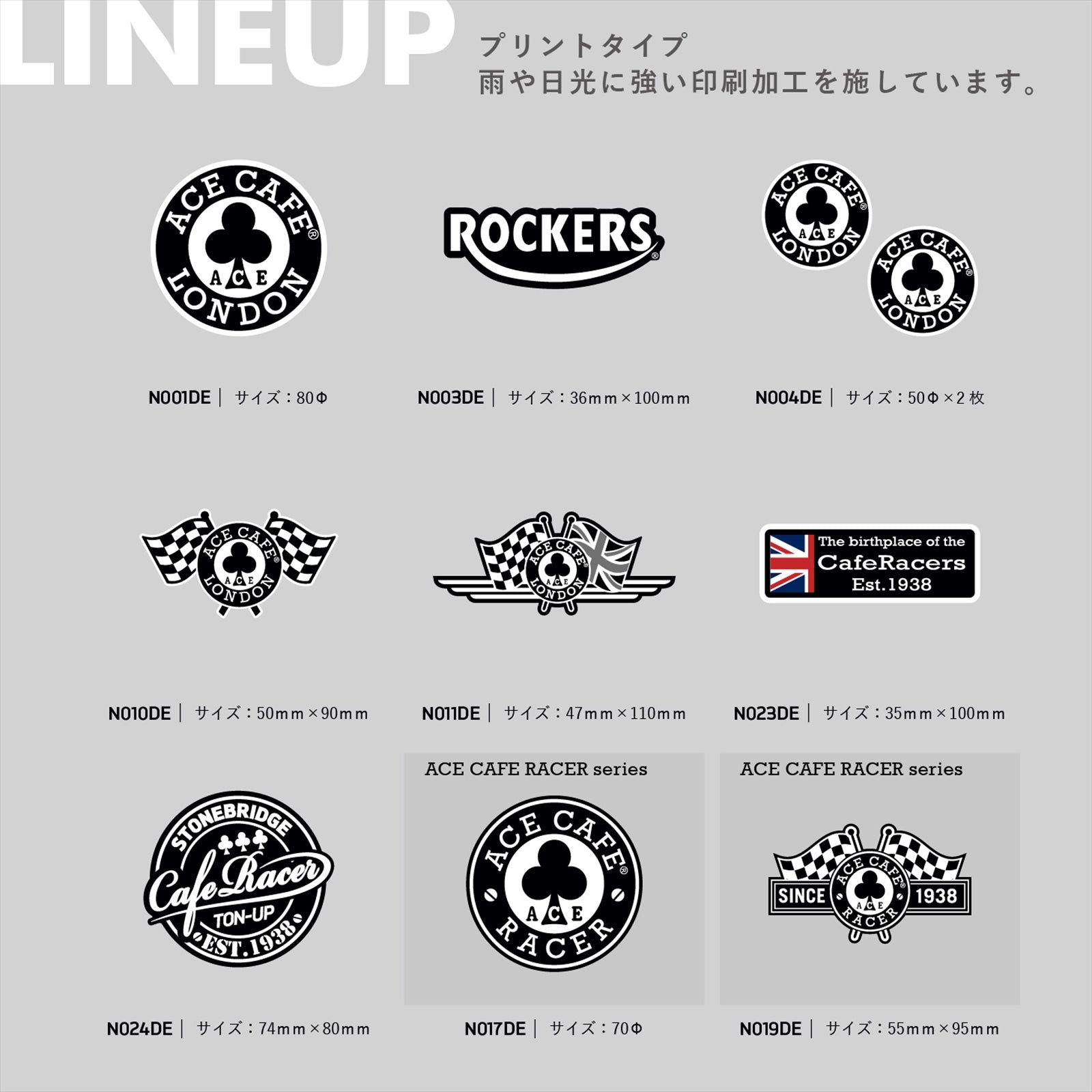 ACE CAFE LONDON デカール NAKED