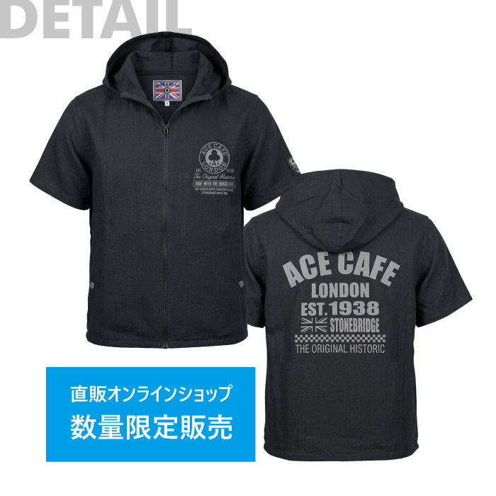 ACE CAFE LINEN-LIKE SHORT SLEEVE SHIRT