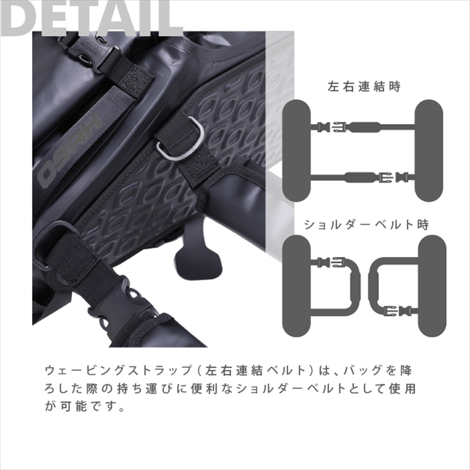 【正規品】OSAH DRYPAK SLANT 12L+12L PANNIER BAG